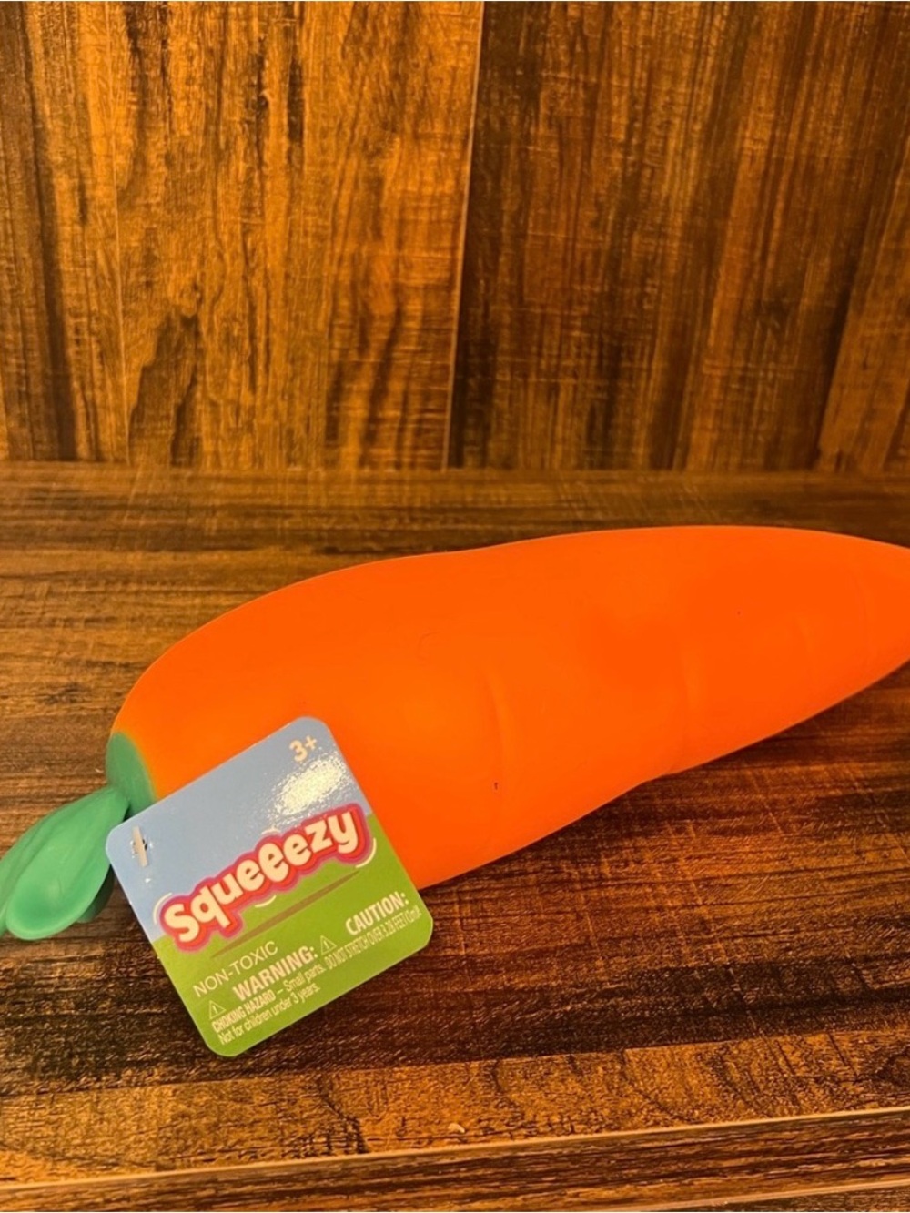 Sunny Days Squeezy Orange Carrot Squishy Toy